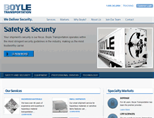 Tablet Screenshot of boyletransport.com